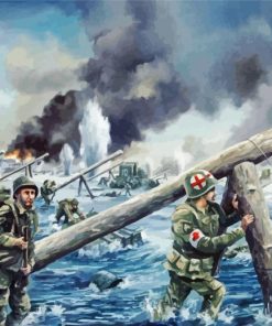 D Day Normandy Landings paint by number