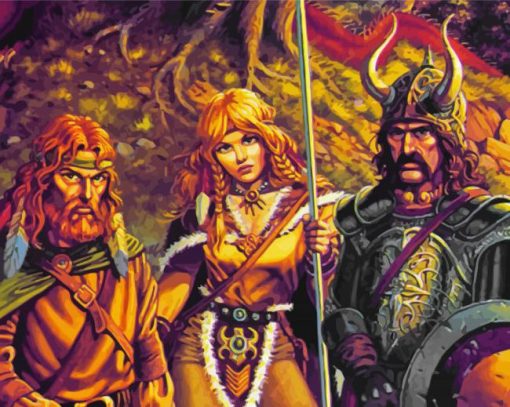 Dragonlance Characters paint by number