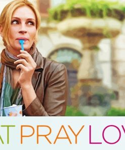 Eat Pray Love Poster paint by number