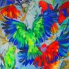 Eclectus Parrots Birds Art paint by number