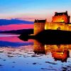 Eilean Donan Castle At Sunset paint by number