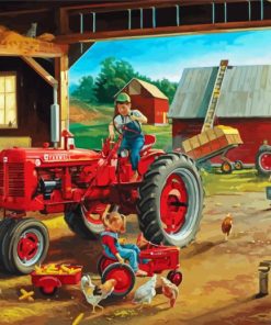 Farmall Art paint by number