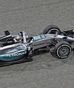 Formula 1 Mercedes Car paint by number