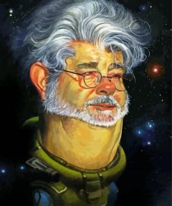 George Lucas Film Director Caricature paint by number