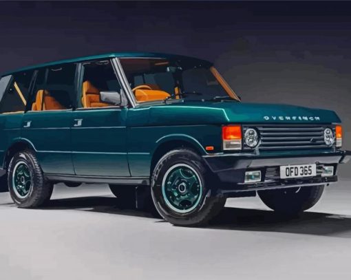 Green Classic Rover paint by number