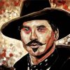 Gunfighter Doc Holliday Art paint by number