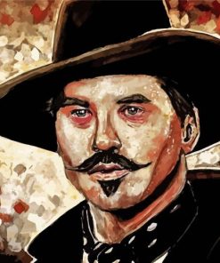 Gunfighter Doc Holliday Art paint by number