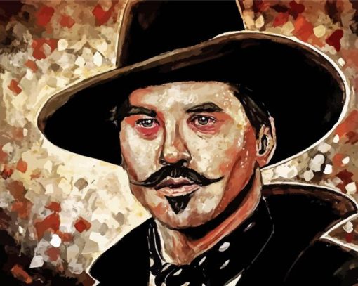 Gunfighter Doc Holliday Art paint by number