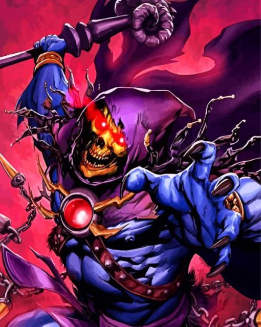 He Man Skeletor paint by number