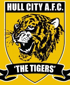 Hull City Association Football Club Logo paint by number