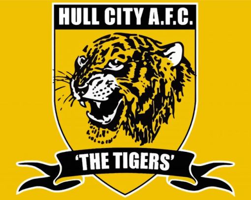 Hull City Association Football Club Logo paint by number