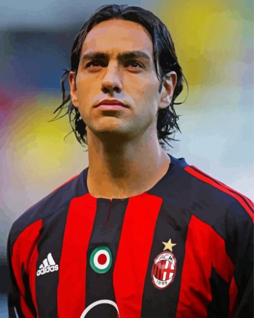 Italian Footballer Alessandro Nesta paint by number