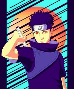 Japanese Shisui Uchiha paint by number