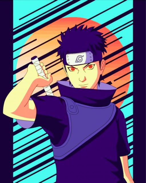 Japanese Shisui Uchiha paint by number