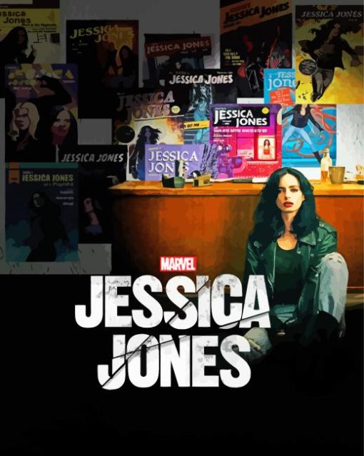 Jessica Jones Serie Poster paint by number