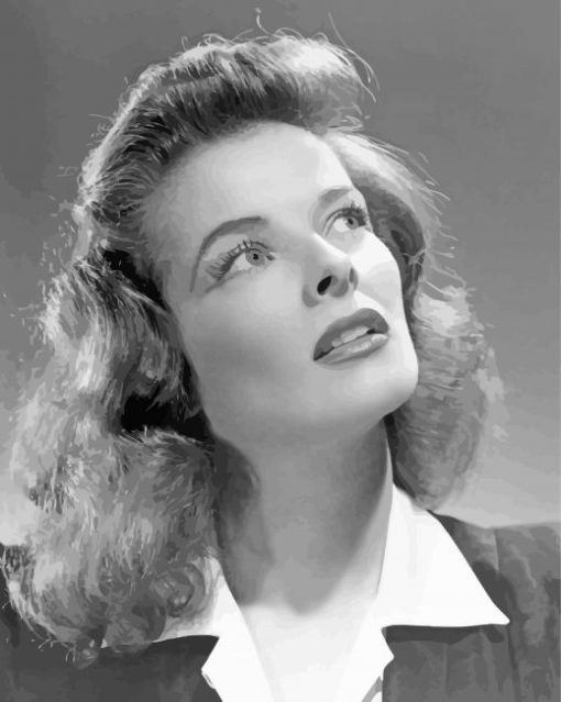 Katharine Hepburn Actress paint by number