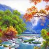 Korea Landscape Nature Art paint by number