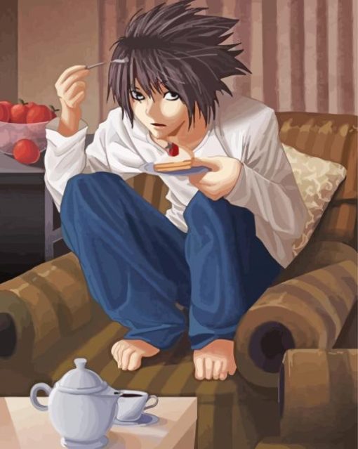 L Lawliet Death Note Anime Diamond Painting