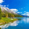 Lake Saint Moritz paint by number