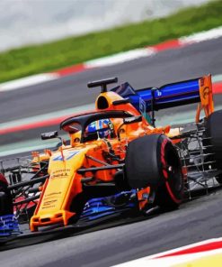 Lando Norris F1 Race Car paint by number