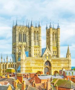 Lincoln Cathedral In England paint by number