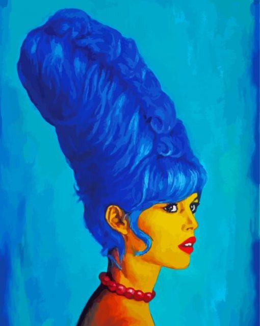 Marge Simpson paint by number