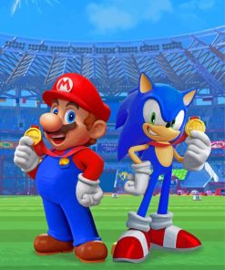 Mario And Sonic Champions paint by number