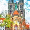 Meissen Cathedral Germany paint by number