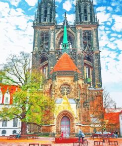 Meissen Cathedral Germany paint by number