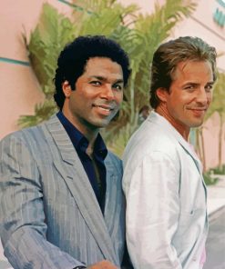 Miami Vice Ricardo Tubbs And James Crockett paint by number