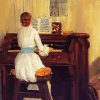 Mrs Meigs At The Piano Organ Chase paint by number