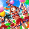 My Hero Academia Cheerleaders paint by number