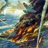 Naval Battle War Art paint by number