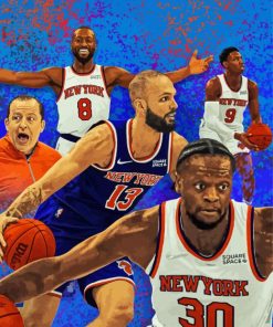 New York Knicks Basketball Team paint by number