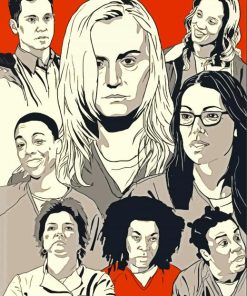 Orange Is The New Black Serie Poster paint by number