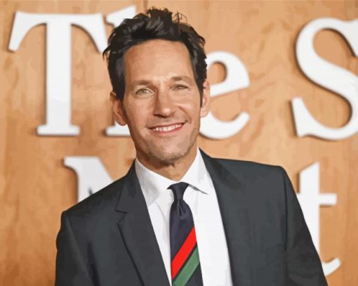 Paul Rudd paint by number