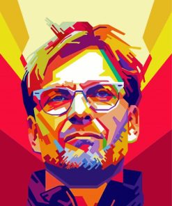 Pop Art Jurgen Klopp paint by number