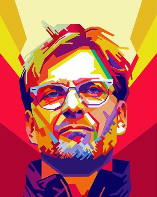 Pop Art Jurgen Klopp paint by number