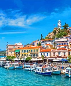 Poros Island paint by number