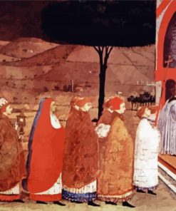 Procession Of Reordained In A Church By Paolo Uccello paint by number