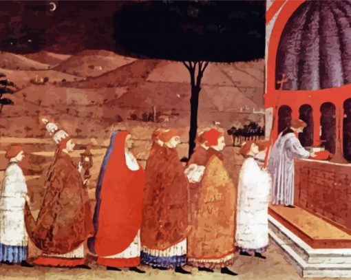 Procession Of Reordained In A Church By Paolo Uccello paint by number