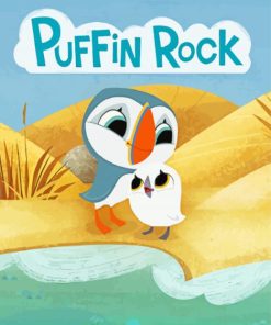 Puffin Rock Poster paint by number