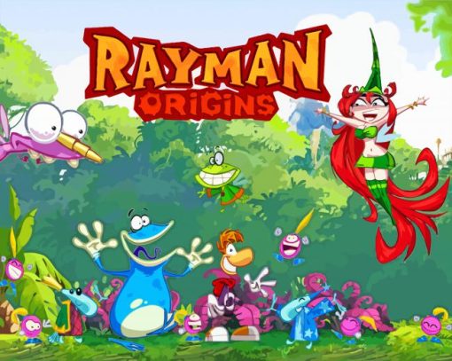 Rayman Origins Poster paint by number