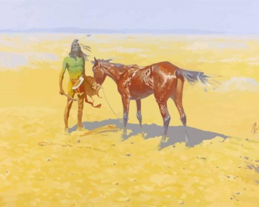 Ridden Down By Frederic Remington paint by number