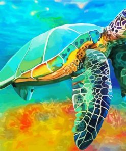 Ridley Sea Turtle paint by number