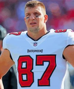 Rob Gronkowski Footballer paint by number