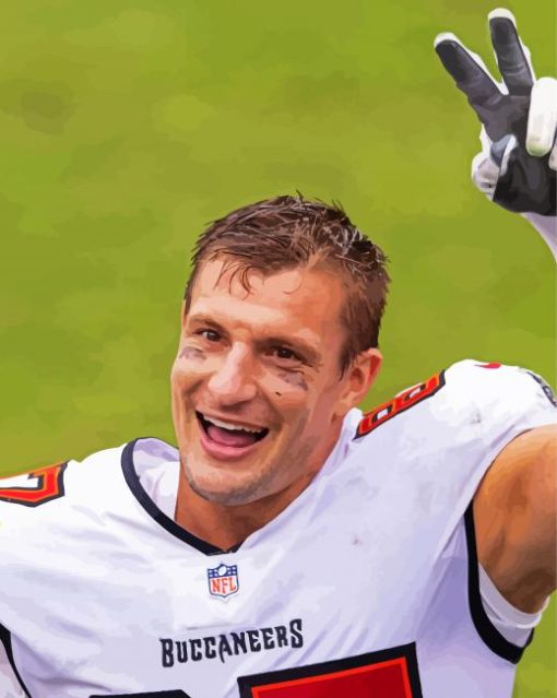 Rob Gronkowski paint by number