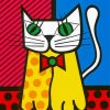 Romero Britto Cat paint by number