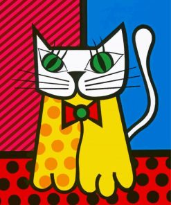 Romero Britto Cat paint by number