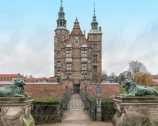 Rosenborg Castle Brygge paint by number